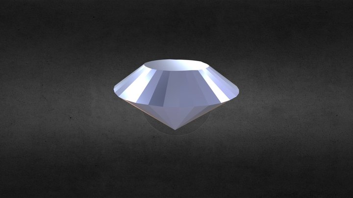 Diamond with structure 3D Model