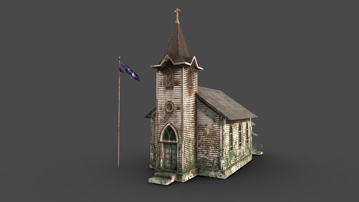 Abandoned Church 3D Model