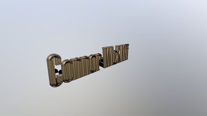 CGT-116 Name Sign 3D Model