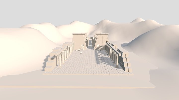Egyptian 3D Environment Model | 3D Pyramid Model 3D Model