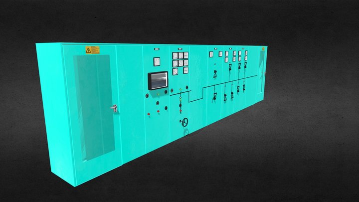 Control pannel wall 3D Model