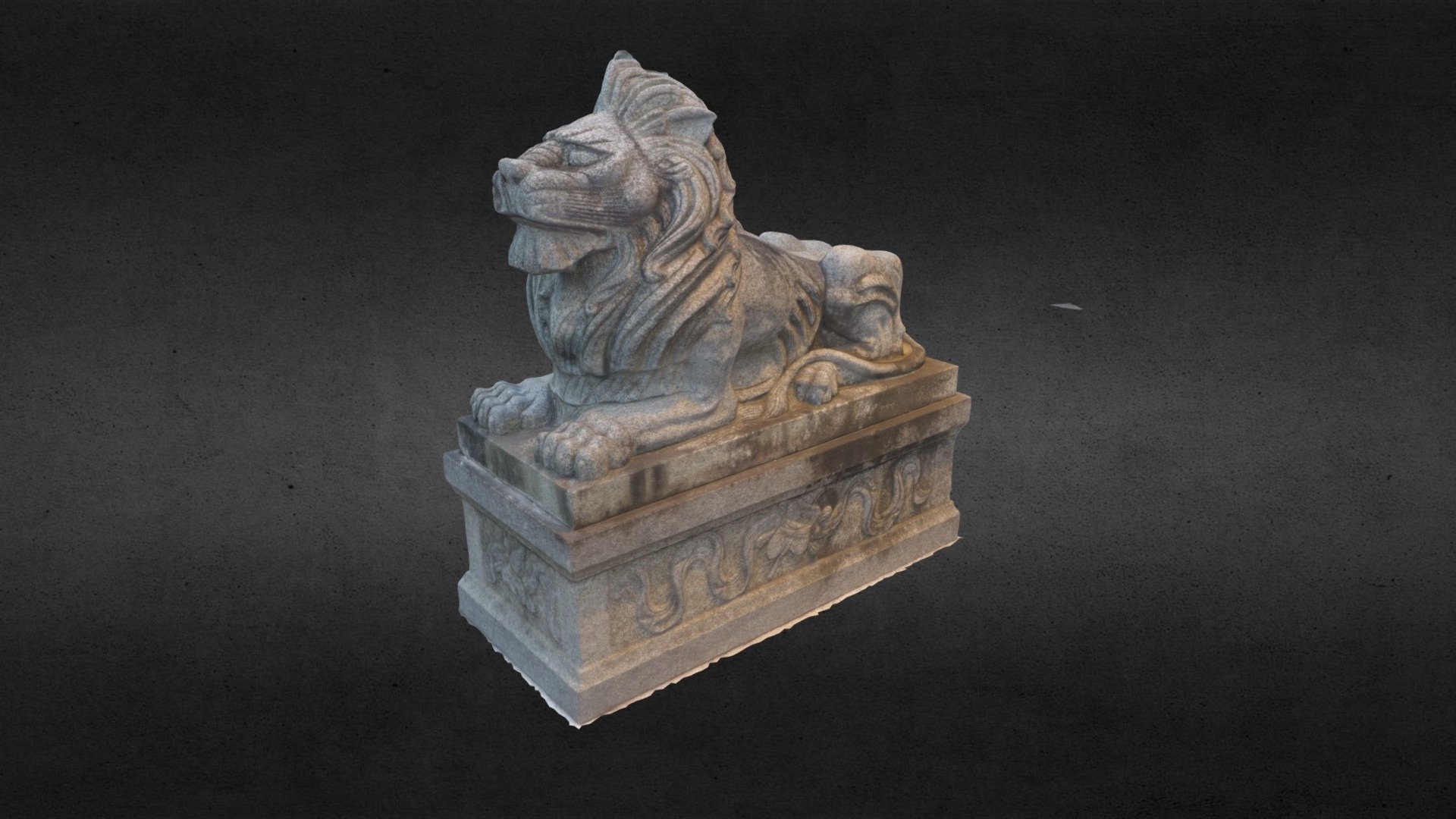 Nai Wai Village Lion gate (left) — Sketchfab embed 3D viewer