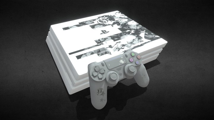 Persona 5 Royal Limited Edition PS4 Pro (w/ DS4) 3D Model