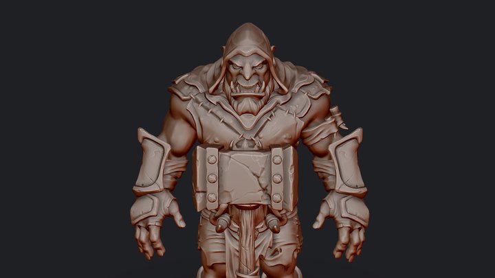 Orc Wow 3D Model