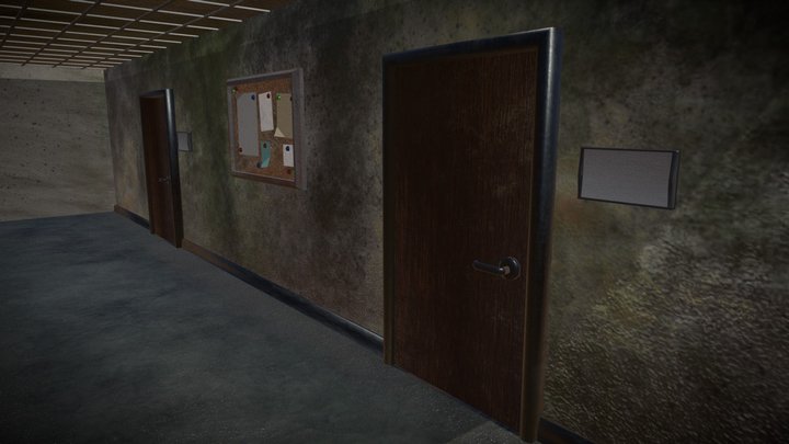 Project Show-off hallway 3D Model