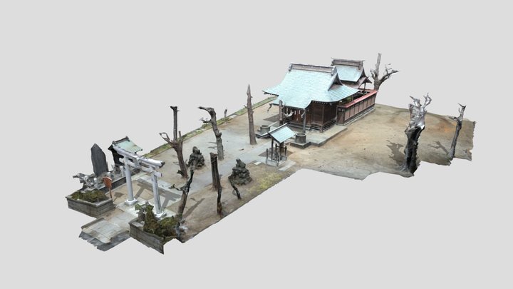 koroku jinja 3D Model