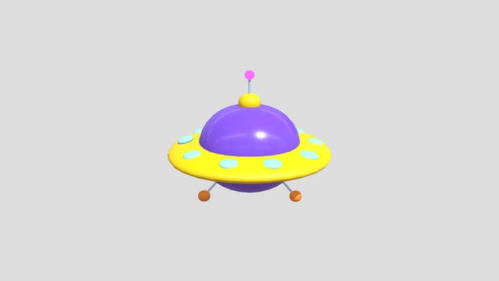 Toy UFO Model 3D Model