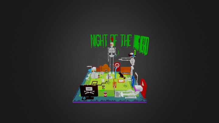 NIGHT OF THE LIVING NERD 3D Model