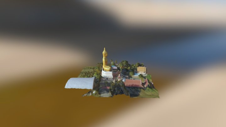 Wat Rat Bamrung Temple - Buddha - Saraburi 3D Model