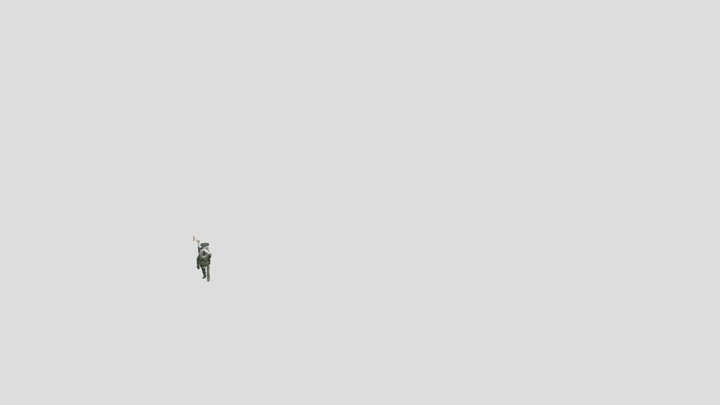 Eyestalk rigged+textured 3D Model
