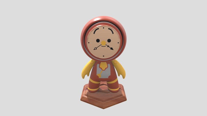 Tiny Cogsworth 3D Model