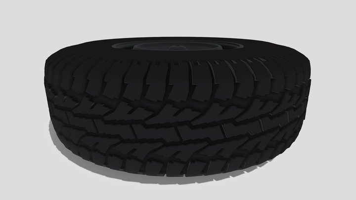 Nokian Rotiiva Plus Tyres Model Free 3D Model