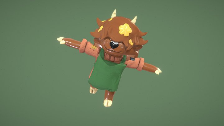 Fern Character Model 3D Model
