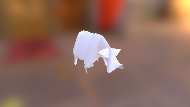 3D Origami based Rhino model 3D Model