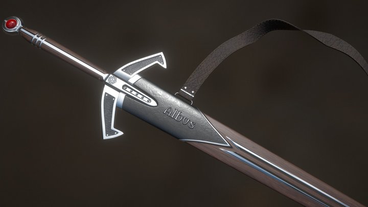 Albus - Fantasy Sword 3D Model