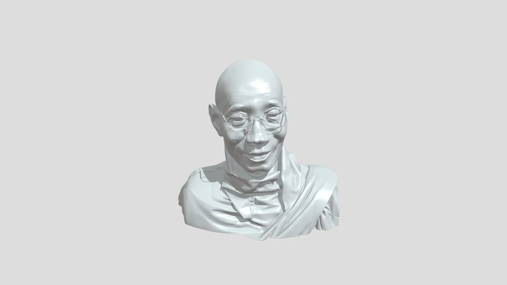 Buddhist monk in red robes