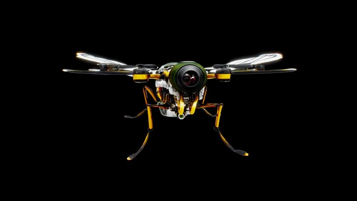 Insect drone camera – Modello 3D gratuito STL