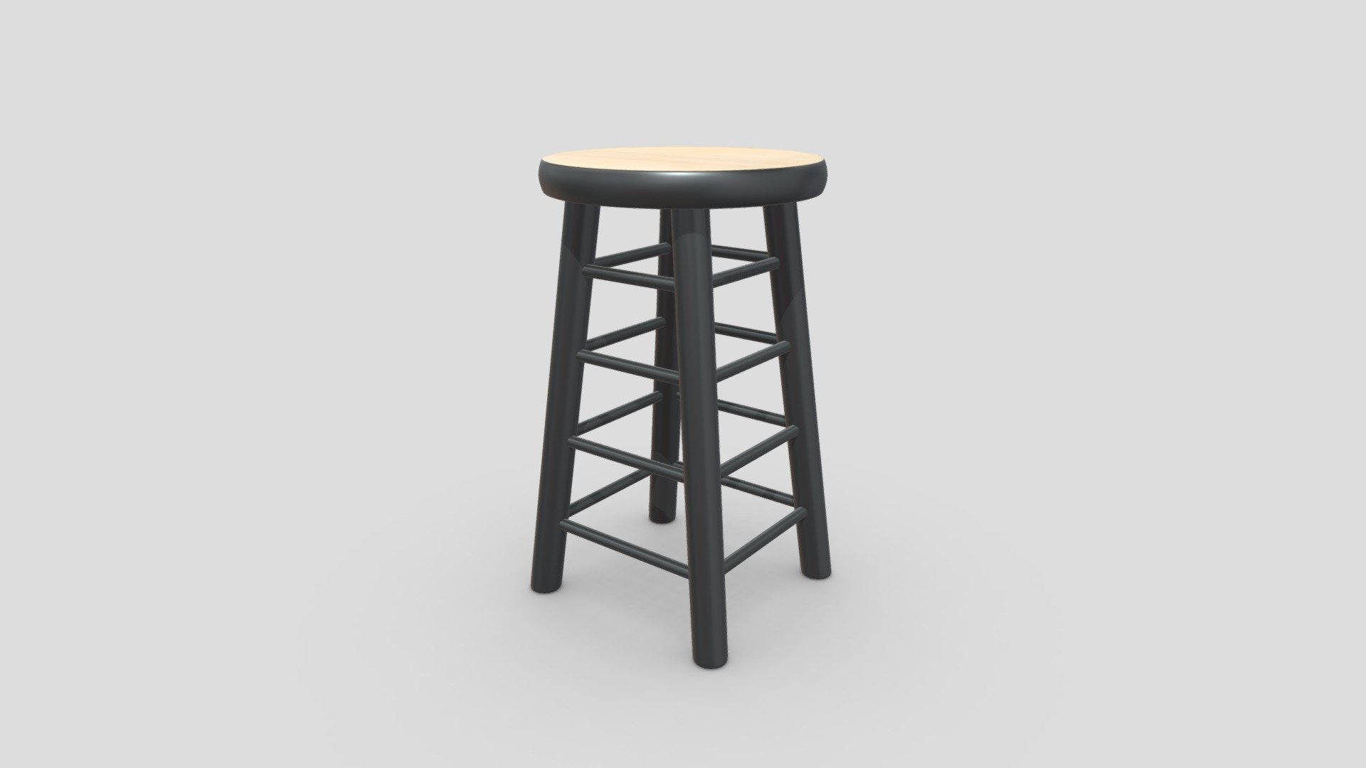 Wooden Bar Stool Buy Royalty Free 3D model by Pickle55100 [bed391e