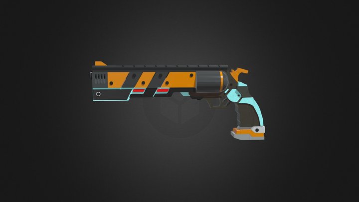 Scene Gun 3D Model