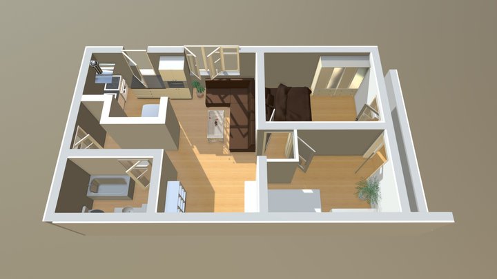 Apartament Bucurestii noi 3D Model