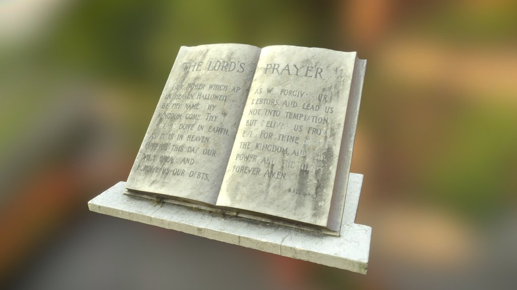 Bible Stone Statue