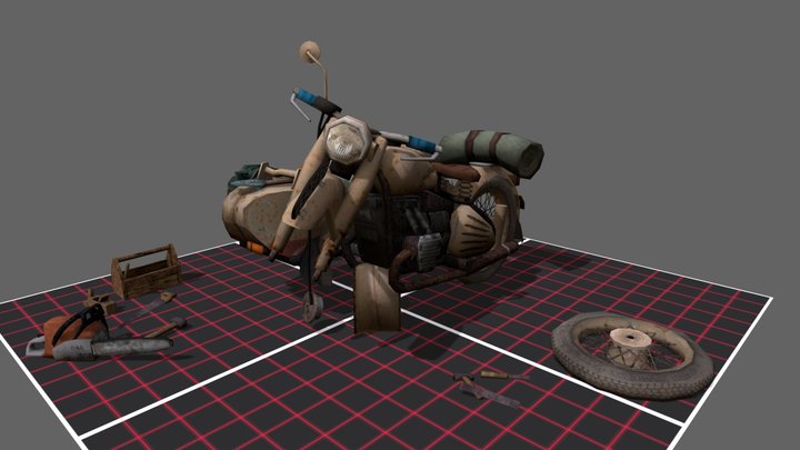 DAE 5 Finished props - Forest Loner 3D Model