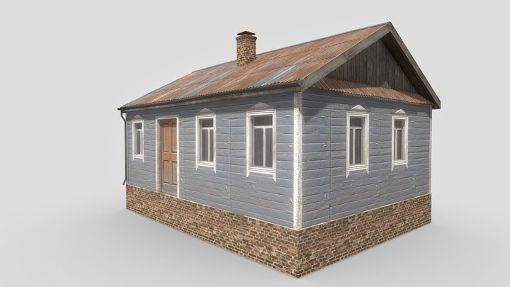 soviet village house 3D Model