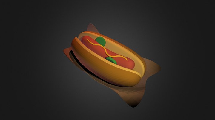 Hot Dog 3D Model