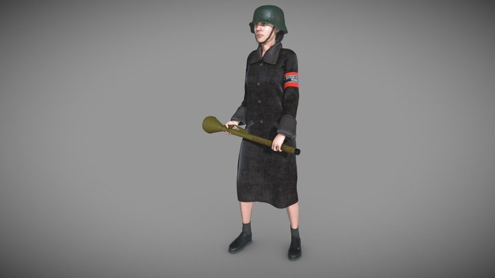 Volkssturm. WWII 3D Model