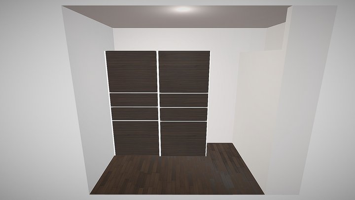 App Iv Ji - Furn - Bedroom - Wardrobe - Var01a 3D Model