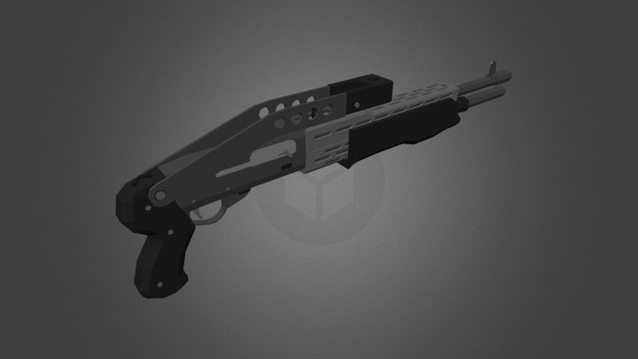 Franchi SPAS-12 (Low-poly) 3D Model