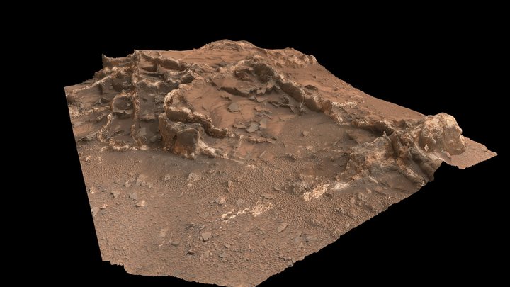Garden City outcrop sulfate veins (Mars) 3D Model