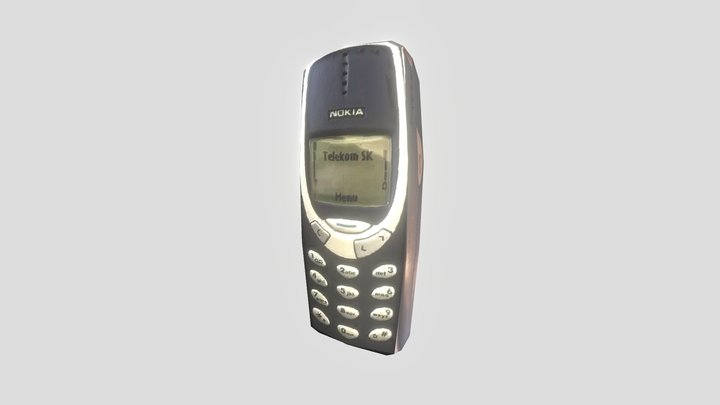 Nokia 3310 LowPoly 3D Model