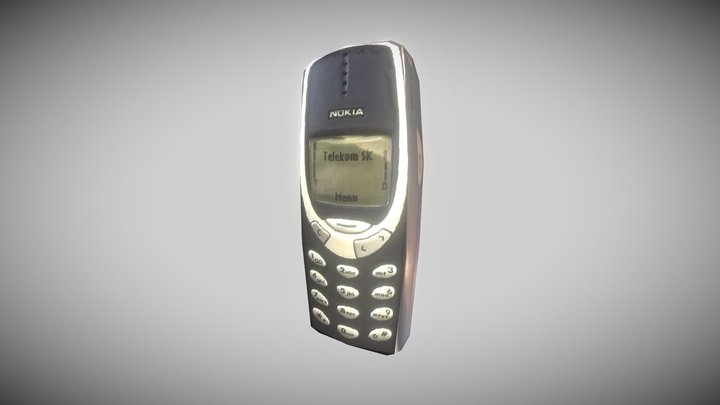Nokia 3310 LowPoly 3D Model