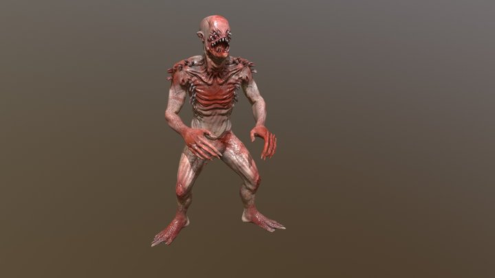 Mutant Zombie 3D Model