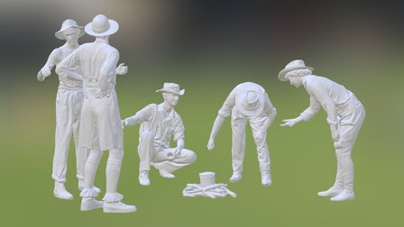 The Drovers by John Underwood 3D Model