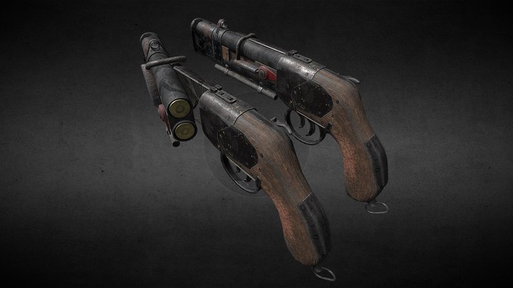 Hauda Pistol 3D Model