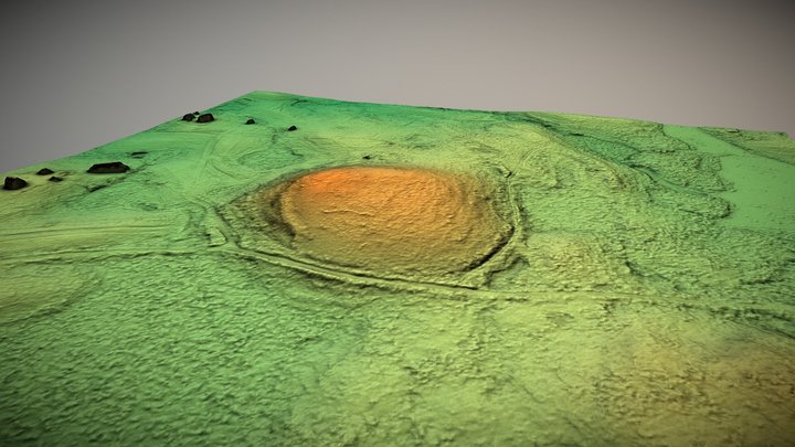 Kalvių piliakalnis (Lithuania) – Gratis 3D-model STL