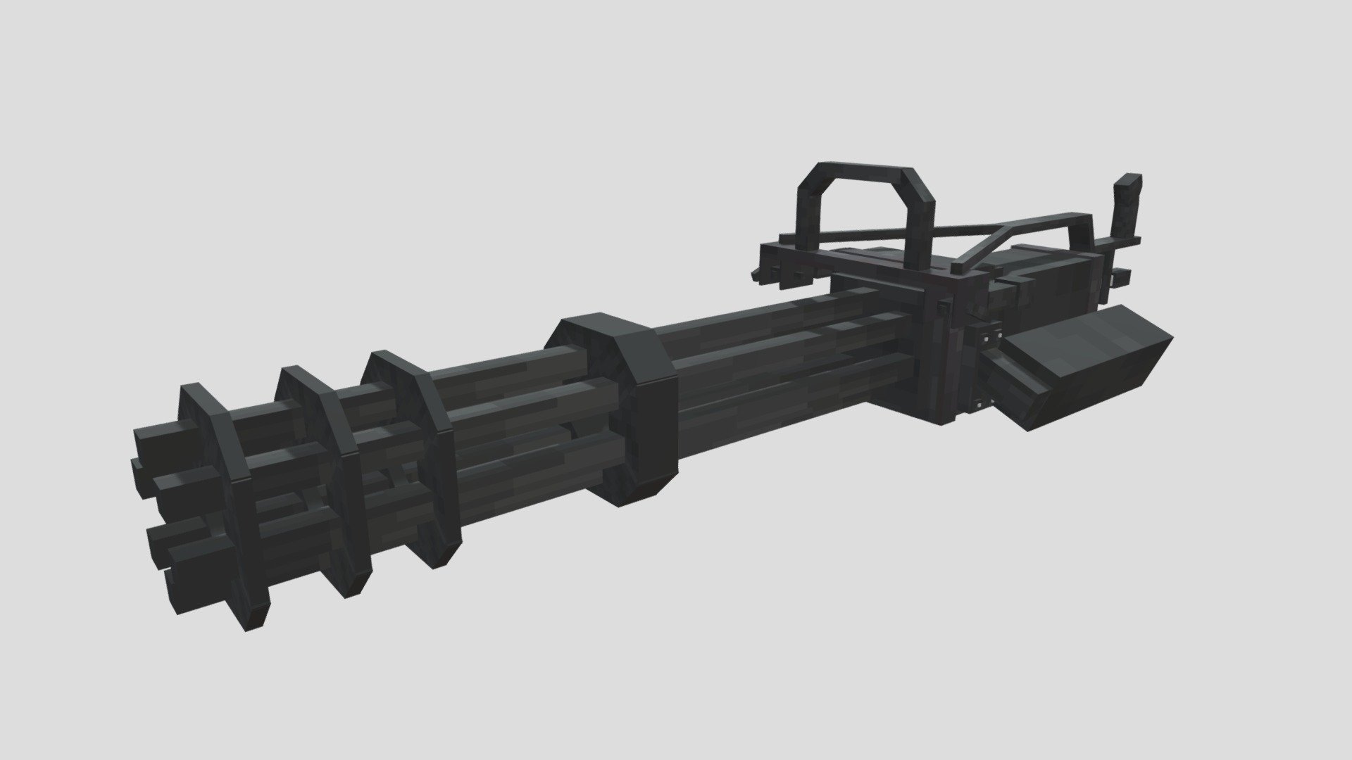 Minecraft minigun - 3D model by BartekBW (@rojdanbw) [bedf240] - Sketchfab