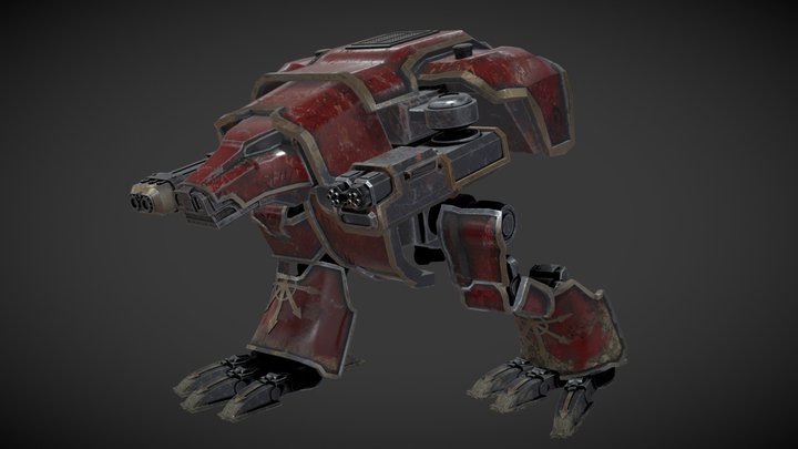 Warhound Titan (rigged) 3D Model