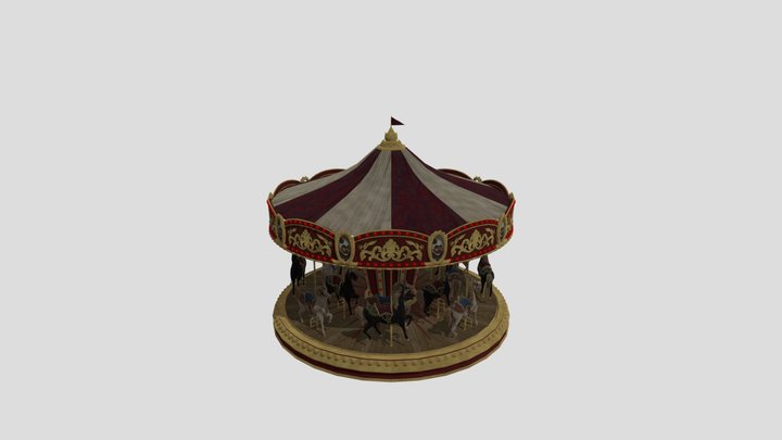 Carousel Spinning 3D Model