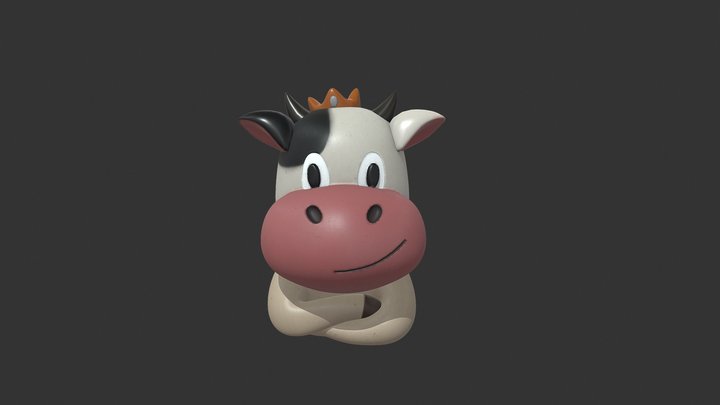 The Trusty Cow 3D Model