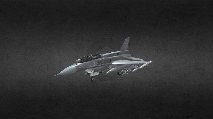 f-16D block60 3D Model