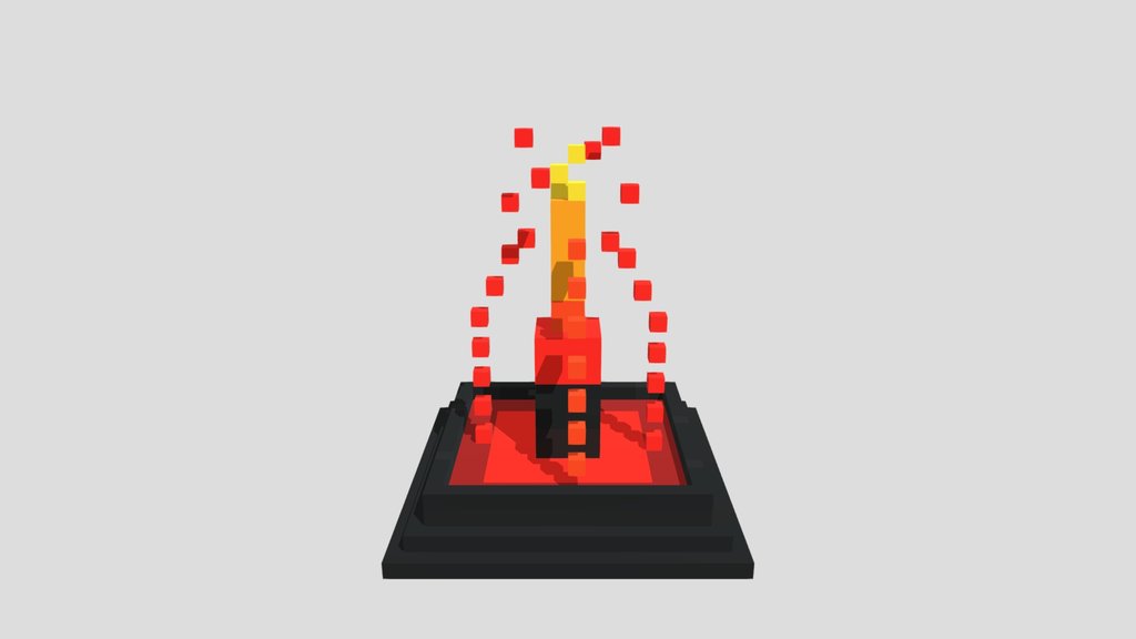 Lava Fountain - Voxel 32x32