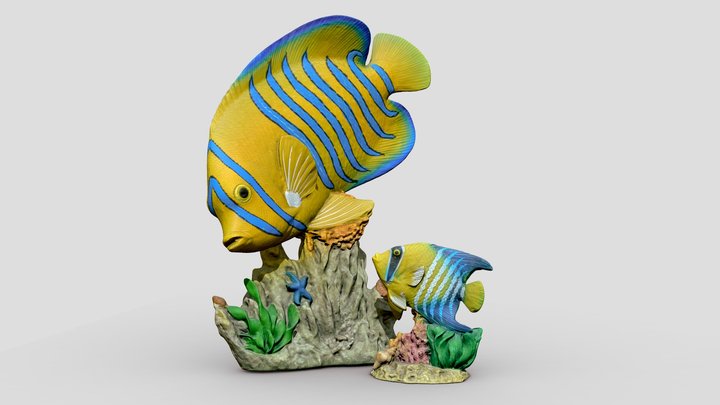 Decorative Coral Fish Figurine 3D Model