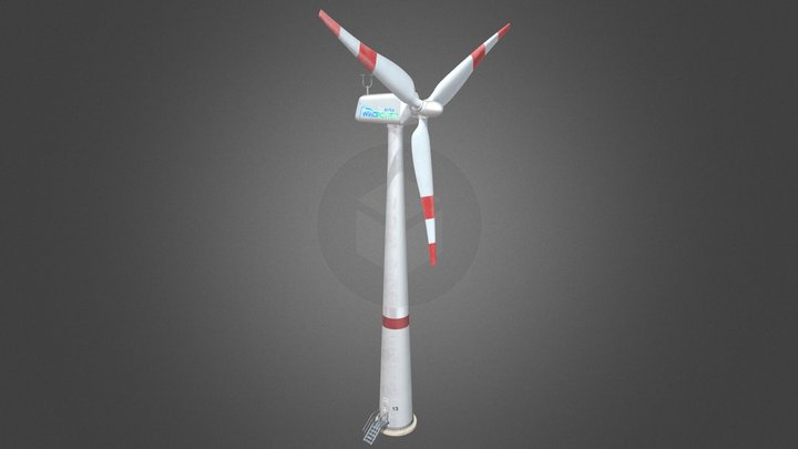 Wind Turbine 3D Model