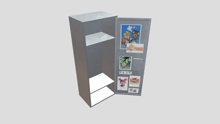 locker 3D Model