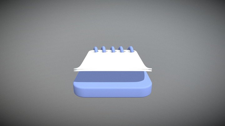 Simple Notebook 3D Model