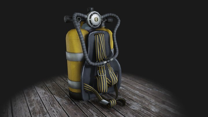Self Contained Underwater Breathing Apparatus 3D Model