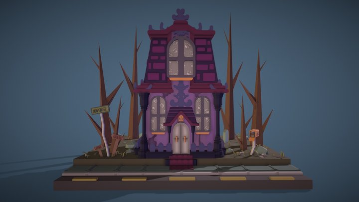 The House at the End of the Lane (Day) 3D Model